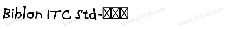 Biblon ITC Std字体转换